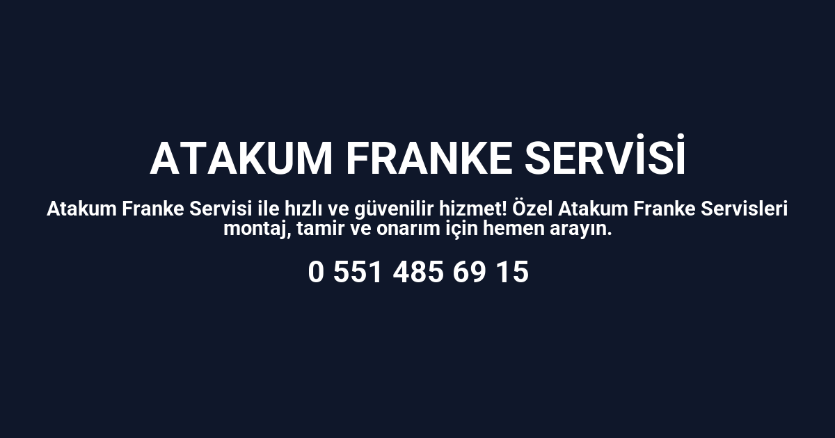 Atakum Franke Servisi